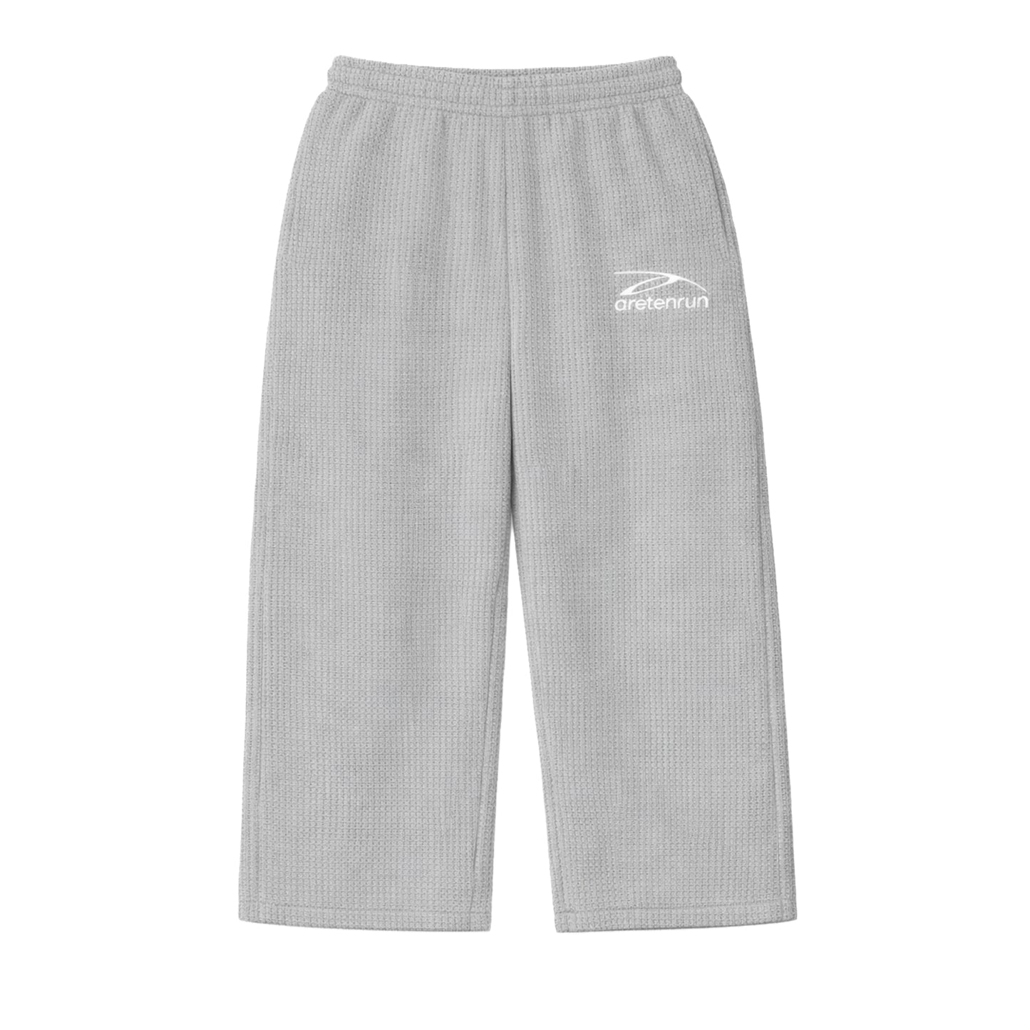 Essential Waffle Knit Pants - Grey