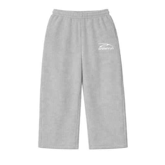 Essential Waffle Knit Pants - Grey